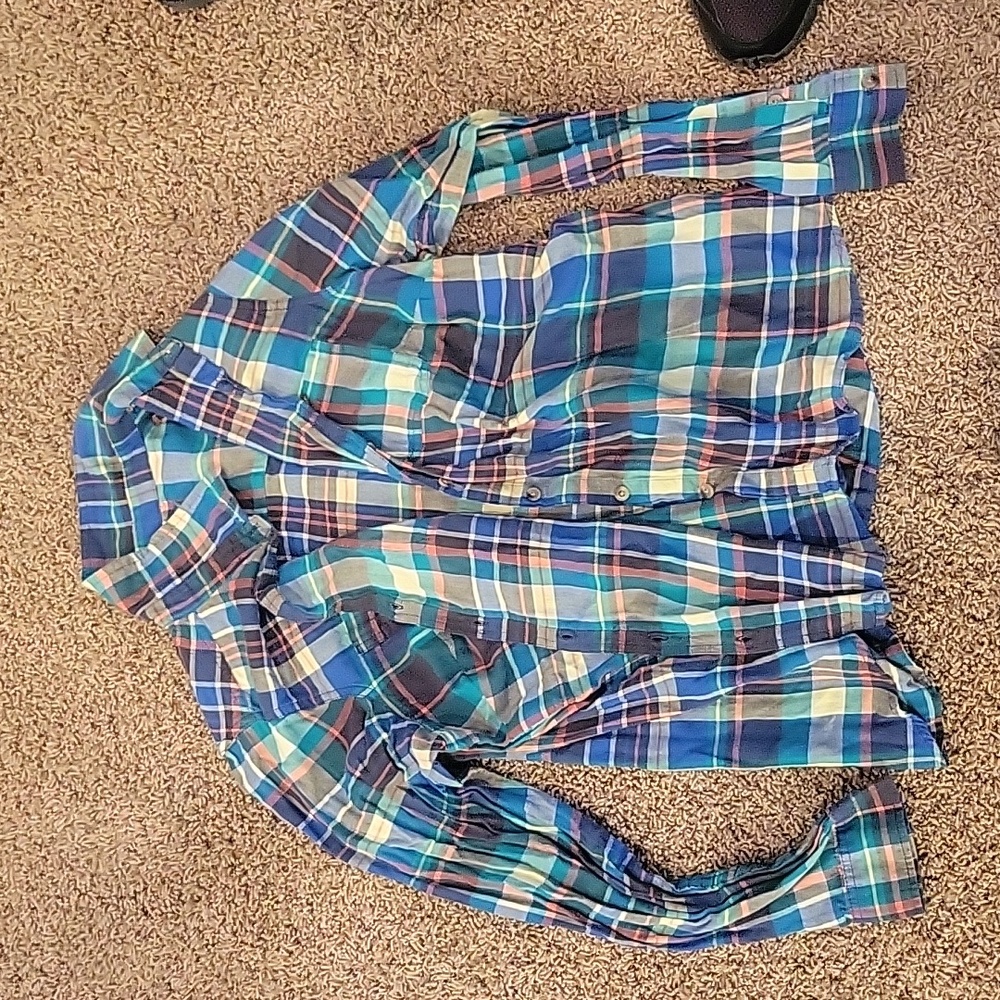 Sonoma life + style neon bright colore flannel size 1x or XL